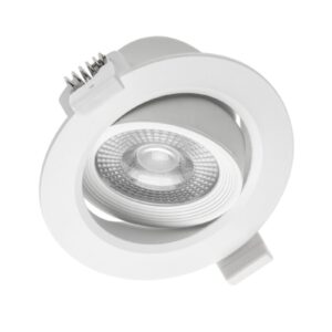 LED spotlight VOLARE, 5 W, 400 lm, 4000K, AC175-250V, PF>0.5, RA>80, IP20, 38°, round