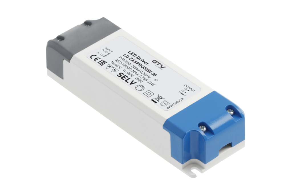 Power supply PRO, DC12V, input AC220-240V, 33 W, IP20