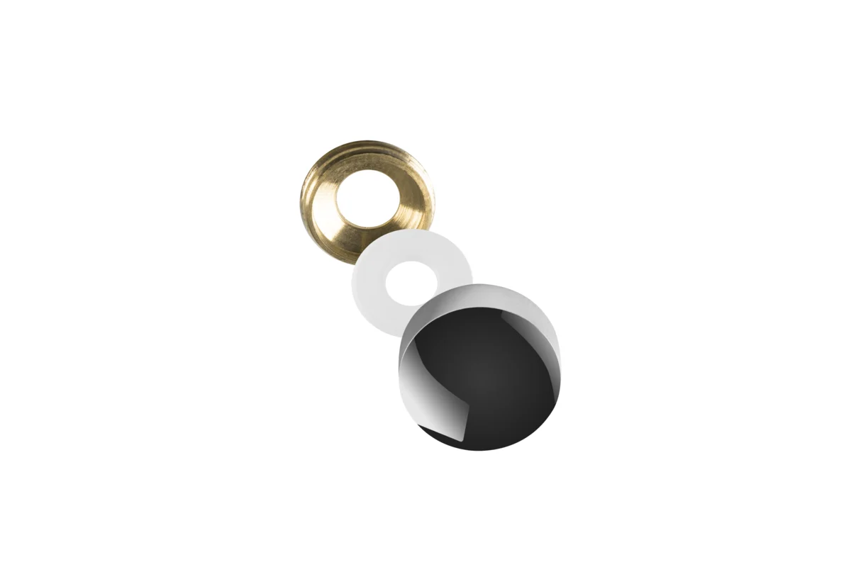 Fixing element for glass D-14, chrome