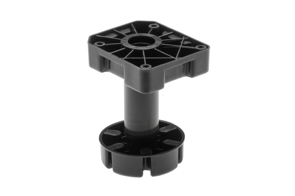Leg ML heavy duty 500 kg h 125-195mm plastic black NEW