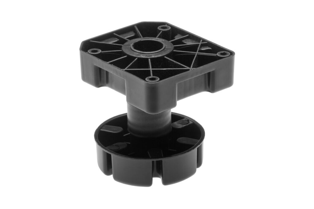 Leg ML heavy duty 500 kg h 95-145mm plastic black NEW
