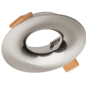 Ceiling spot light fixture AURORA, IP20, round, inox/satin