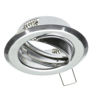 Ceiling spot light fixture PARMA II, IP20, round, chrome,  with angle adjustment