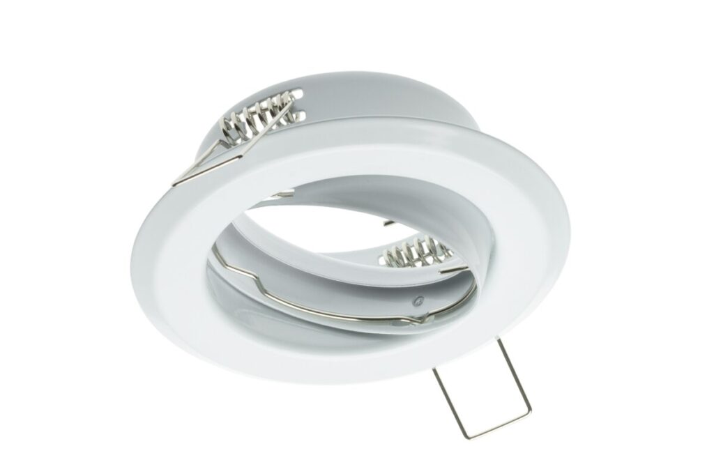 Ceiling spot light fixture PARMA II, IP20, round, white, with angle adjustment