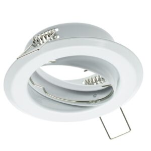 Ceiling spot light fixture PARMA II, IP20, round, white, with angle adjustment