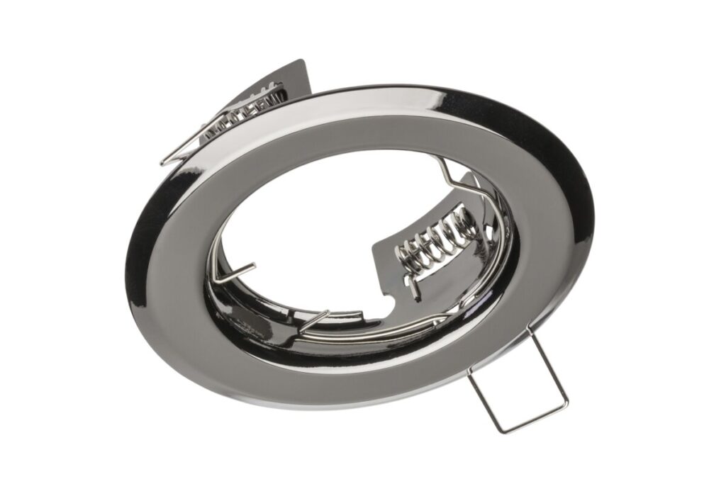 Ceiling spot light fixture PARMA II, IP20, round, black chrome