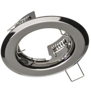 Ceiling spot light fixture PARMA II, IP20, round, black chrome