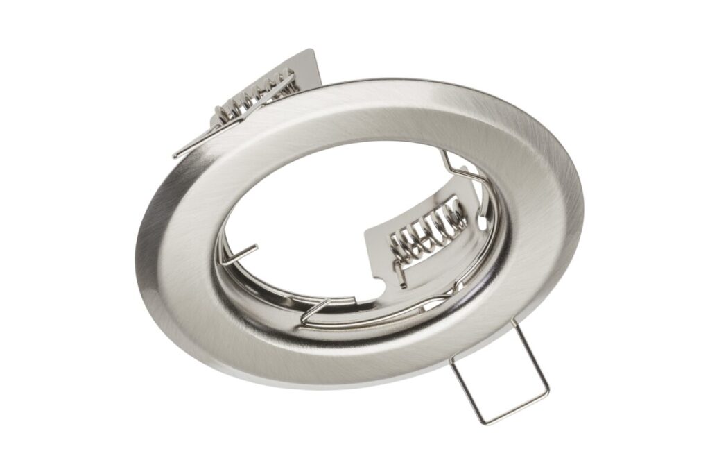 Ceiling spot light fixture PARMA II, IP20, round, inox