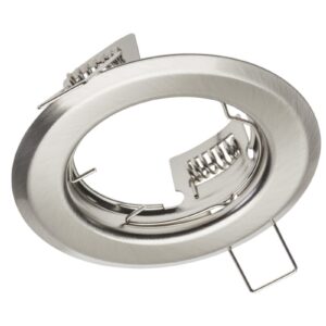 Ceiling spot light fixture PARMA II, IP20, round, inox