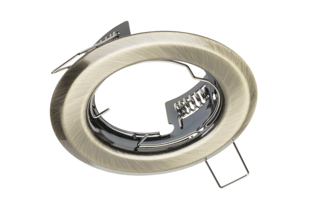 Ceiling spot light fixture PARMA II, IP20, round, old gold