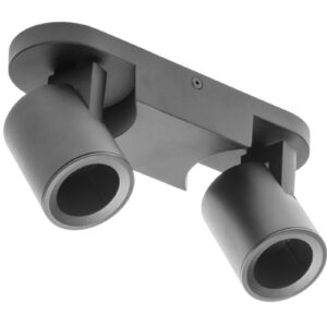 Ceiling light fixture BLINK, AC220-240V, 50/60 Hz, GU10, max. 20W*2, IP20, double, black