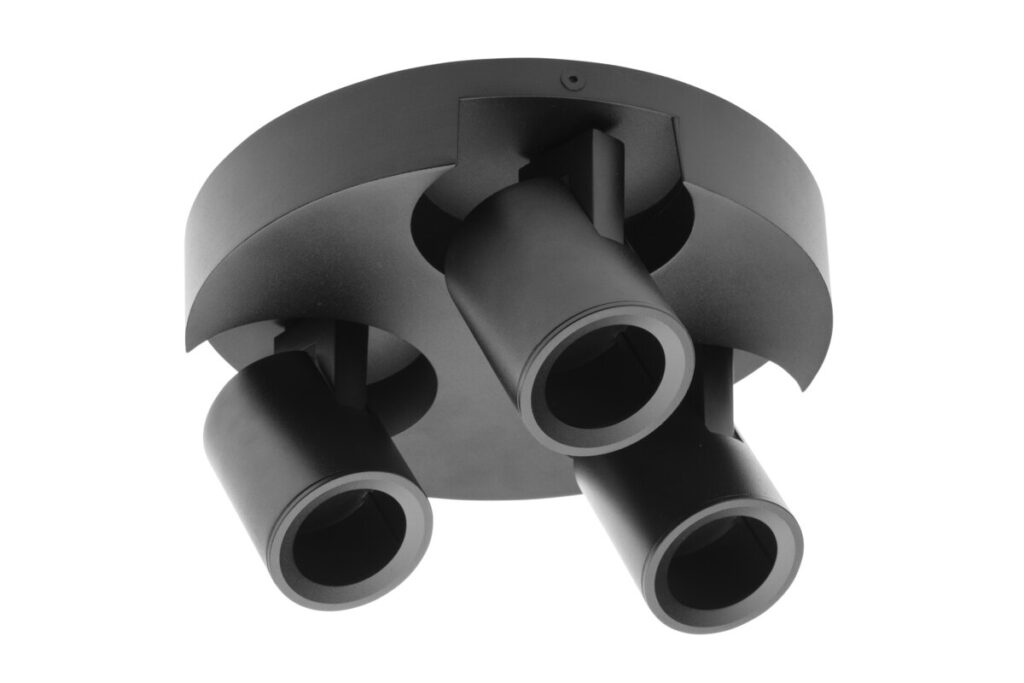 Ceiling luminaire BLINK, GU10, max. 3*20 W, IP20, triple, black