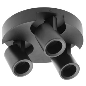 Ceiling luminaire BLINK, GU10, max. 3*20 W, IP20, triple, black