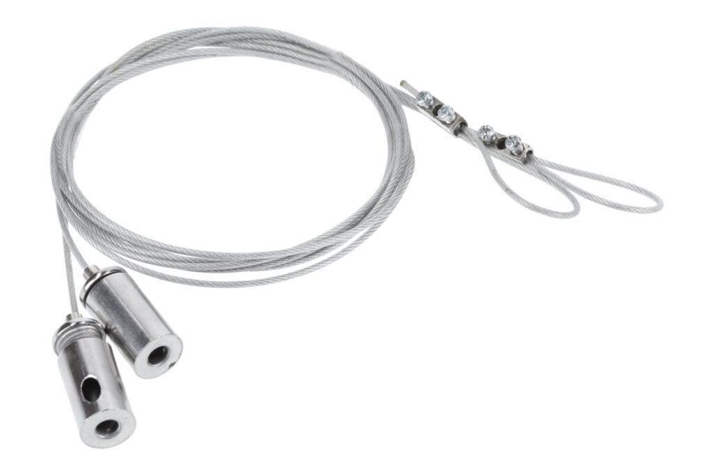 Steel cable for suspending luminaires, 200 cm, 1 pc