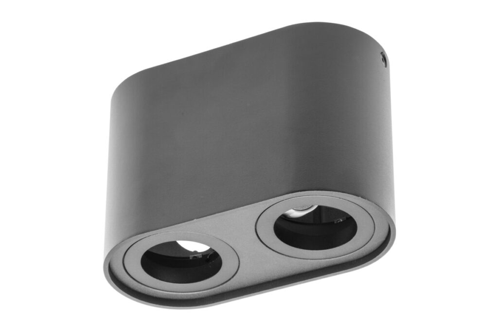 Ceiling luminaire SENSO DUO, GU10, 83x165x110 mm, IP20, max. 50 W, black