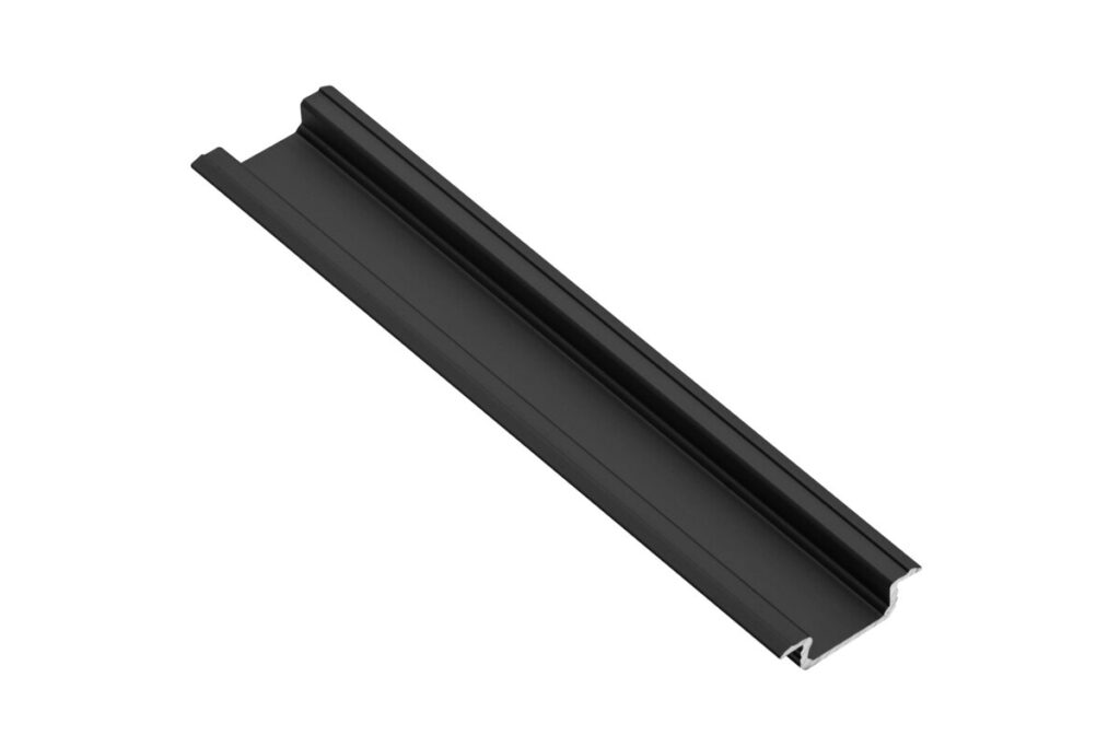Profile GLAX for LED strip, recessed, 2 m, black