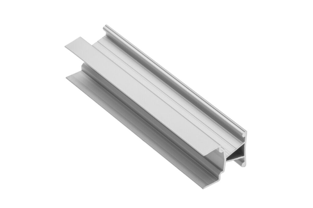 LED partition aluminum profile narrow, studded GLAX silver PLATE 19mm L= 3007 mm