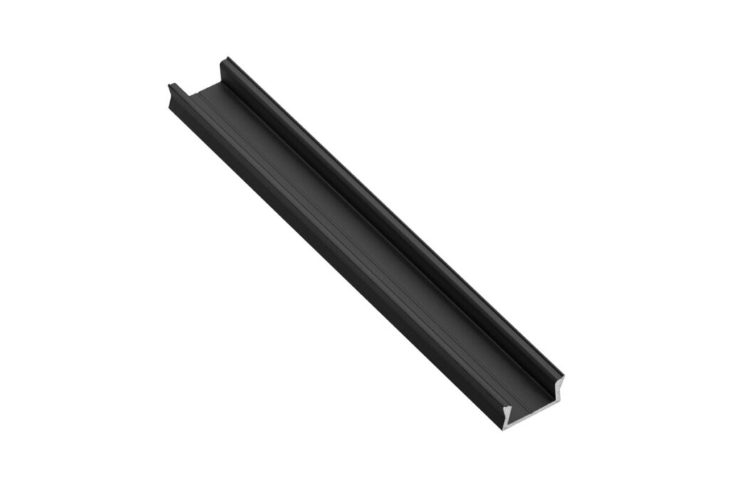 Profile GLAX MINI for LED strip, surface-mounted, 2 m, black