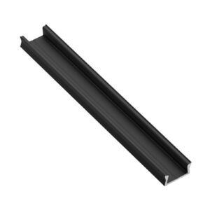 Profile GLAX MINI for LED strip, surface-mounted, 2 m, black
