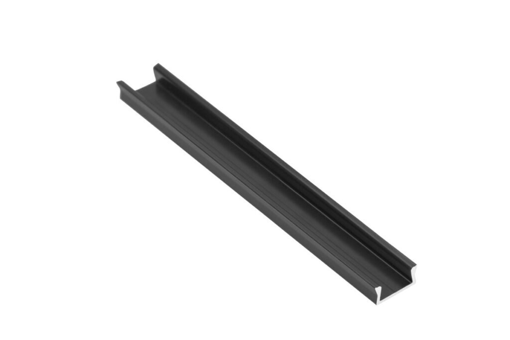 Profile GLAX MINI for LED strip, surface-mounted, 3 m, black