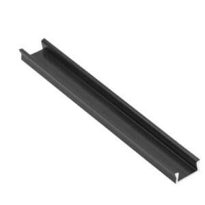 Profile GLAX MINI for LED strip, surface-mounted, 3 m, black