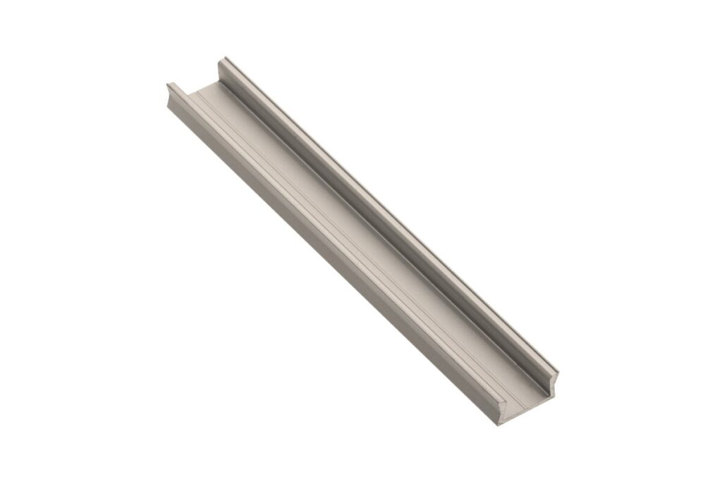 Profile GLAX MINI for LED strip, surface-mounted, 2 m, champagne