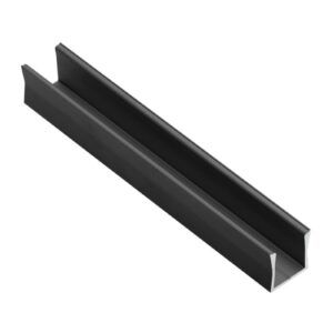 Profile GLAX MINI high for LED strip, surface-mounted, 2 m, black