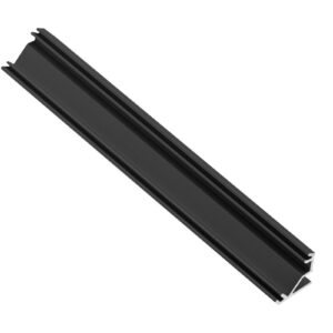 Profile GLAX for LED strip, corner surface-mounted, 2 m, black