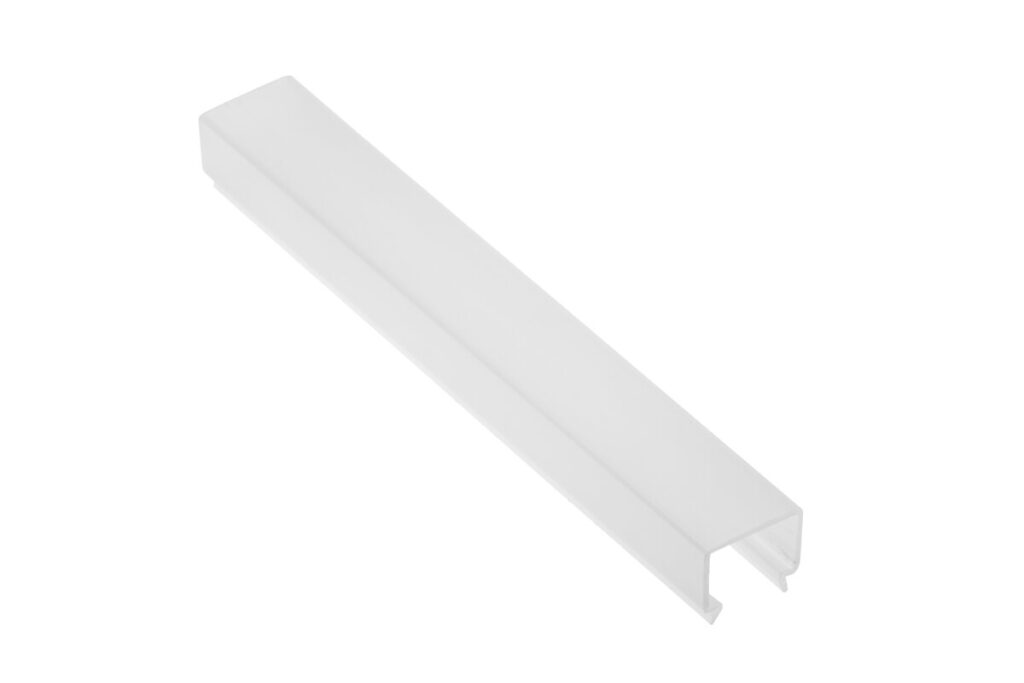 Diffuser, for profile GLAX MINI, rectangular, milky, 2 m