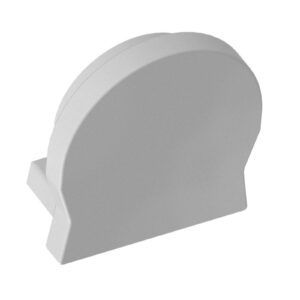 Round plug for surface-mounted profile GLAX MINI, (set of 10 pcs.), gray