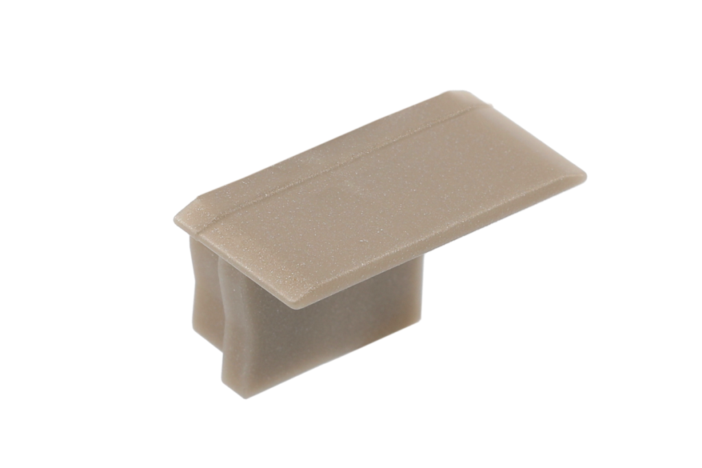 Standard plug for recessed profile PA-GLAXMW-AL, (set of 10 pcs.), champagne