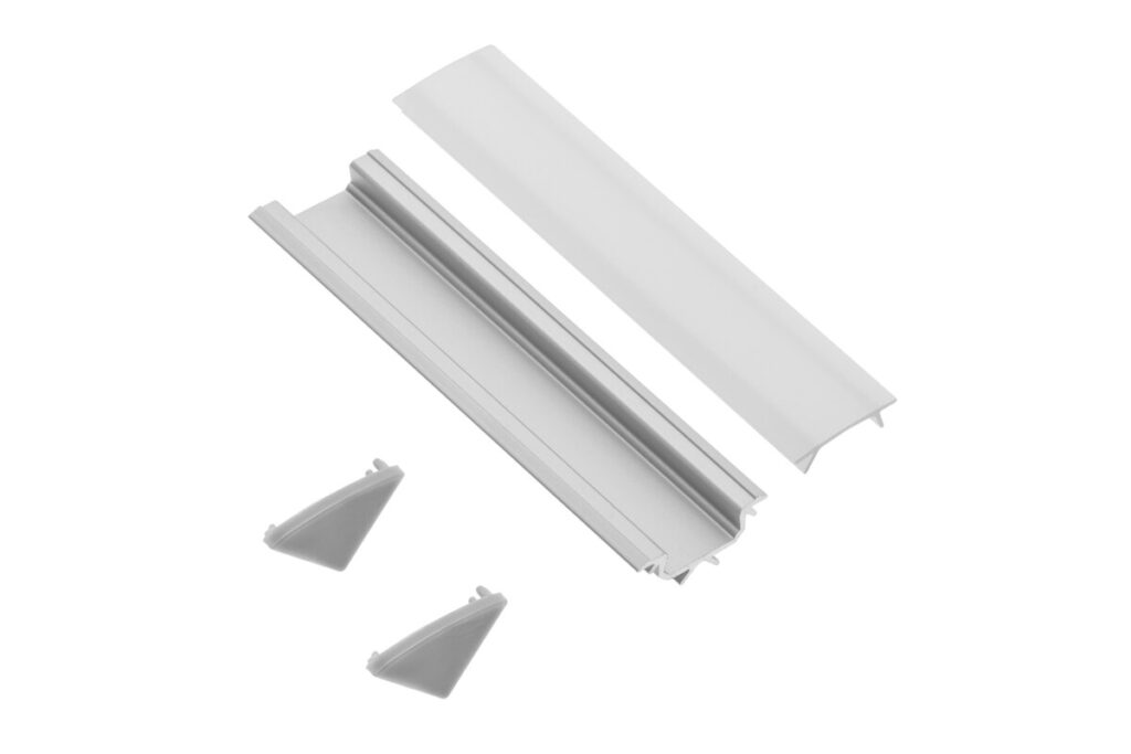 Set GLAX corner (profile, plugs, diffuser)