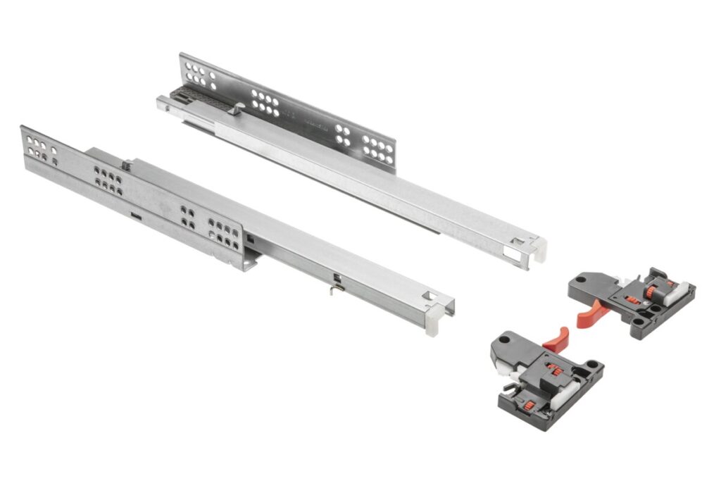 Undermount drawer slide 3D with soft closing (full extension) l-300 MODERN SLIDE, for 18 mm board