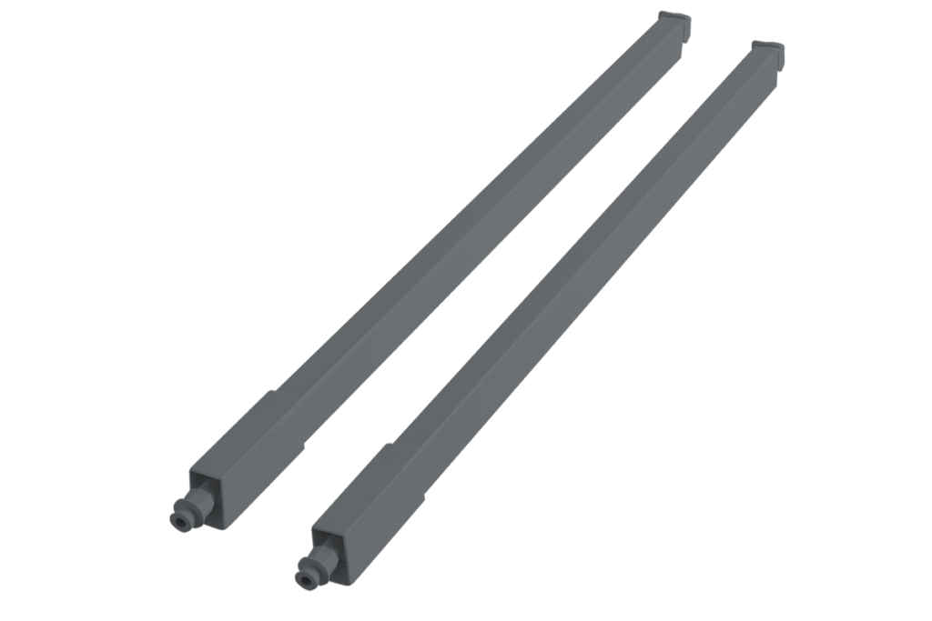 Longitudinal rail square for drawers MODERN BOX 400mm anthracite