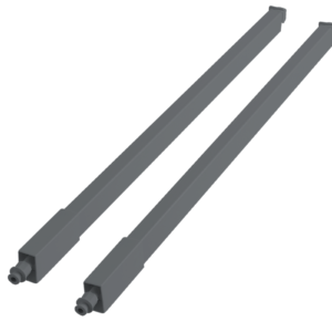 Longitudinal rail square for drawers MODERN BOX 350mm anthracite