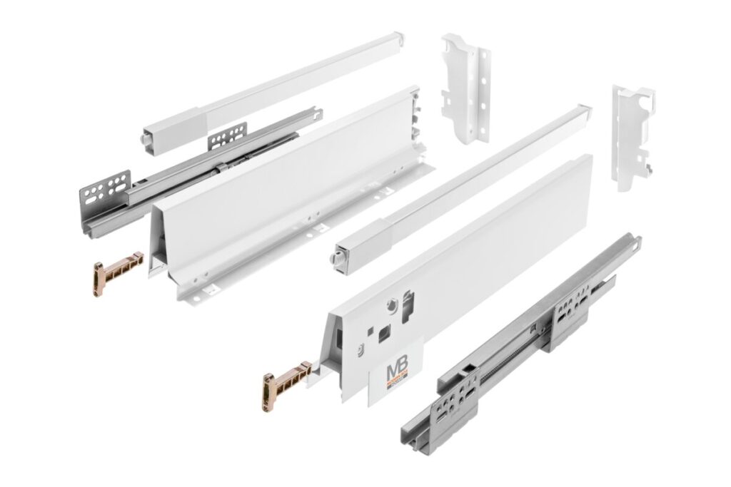 Modern Box square 250mm middle  40kg white