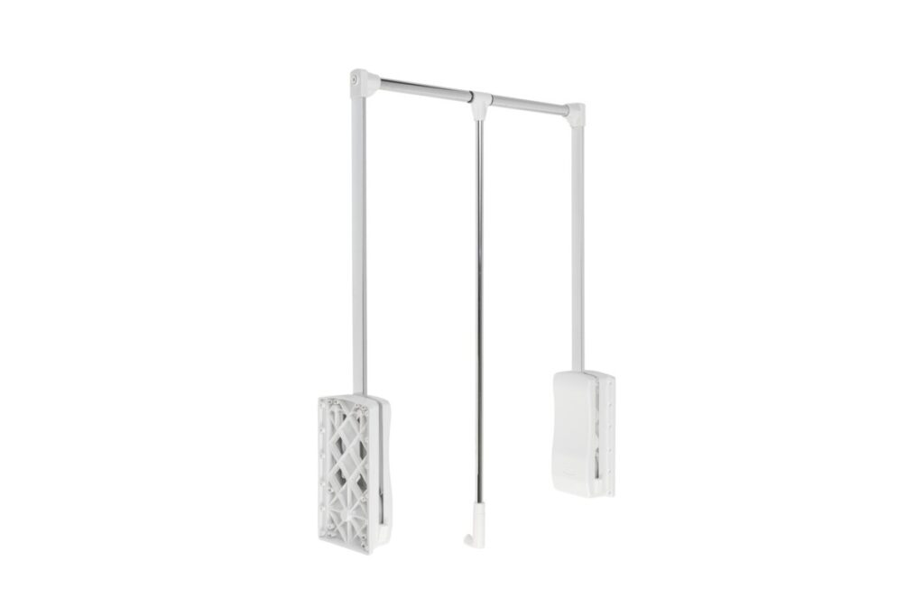 Pantograph with gas lift, 545mm – 700mm (steel – white)