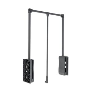 Pull-down wardrobe rail – oil – 545mm – 700mm (stalowy-100% gray)