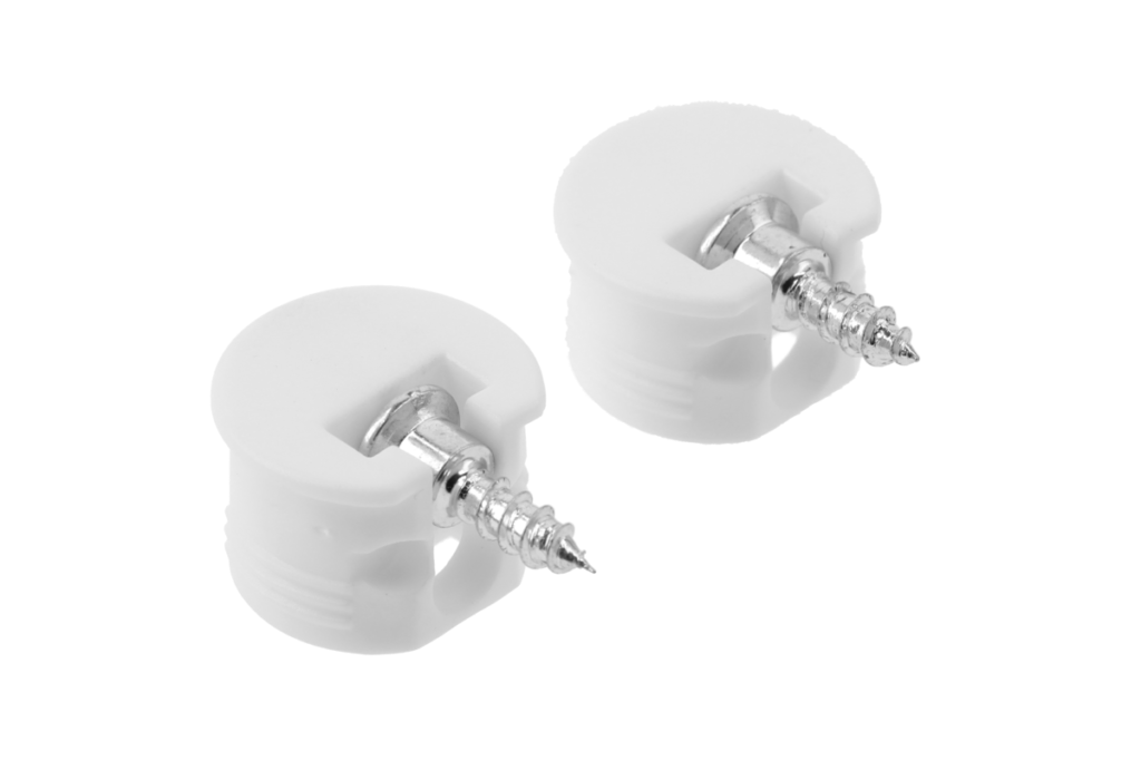 Connector for shelves 16mm with lock
