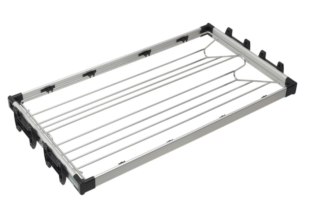 Aluminium footwear drawer for wardrobes, 70cm, full extension