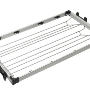 Aluminium footwear drawer for wardrobes, 70cm, full extension