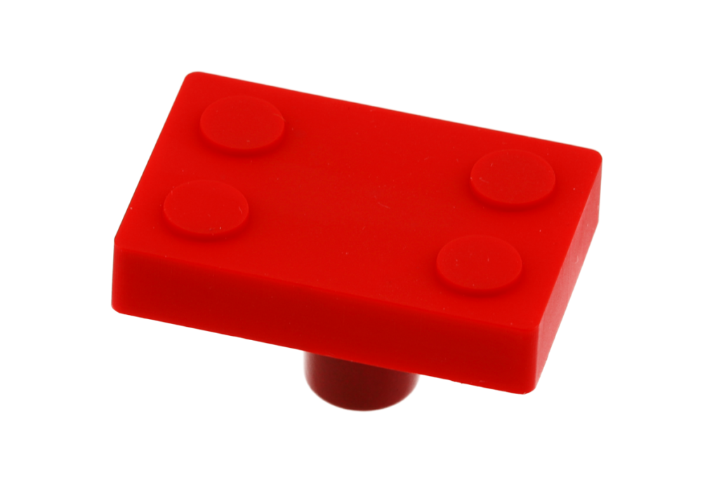 Rubber handle Block red