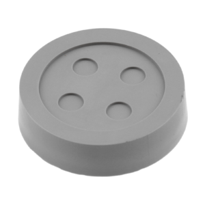 Rubber handle Button gray