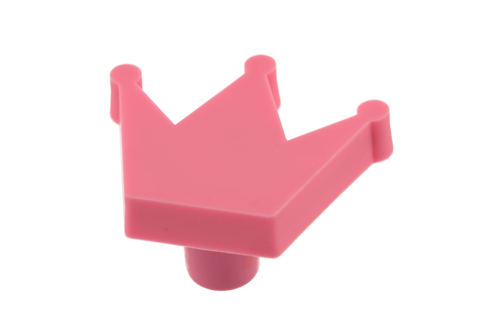 Rubber handle Crown pink
