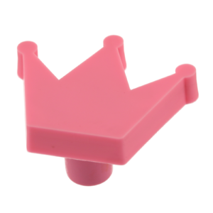 Rubber handle Crown pink