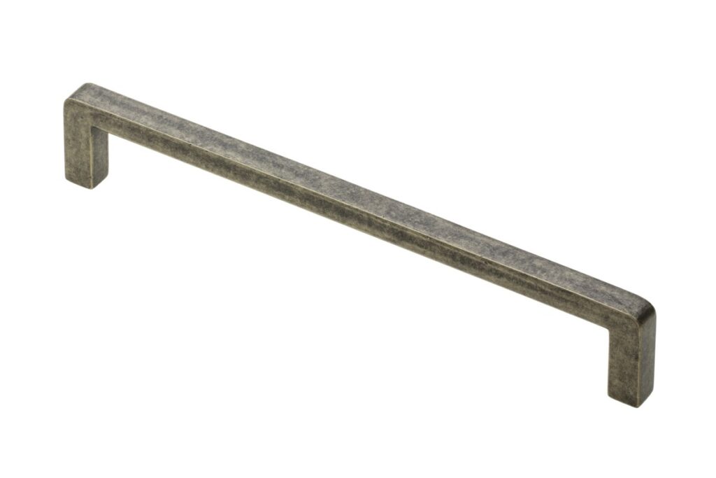 Zamak handle BAGIO 160 mm, antique brass