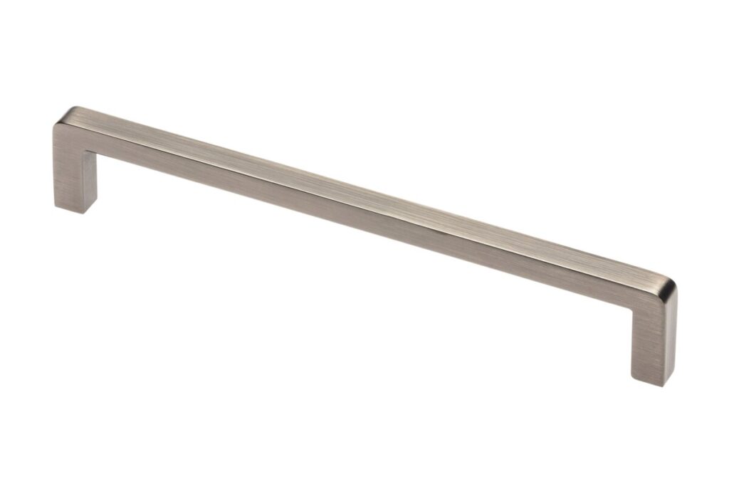 Zamak handle BAGIO 128mm, brushed titanium