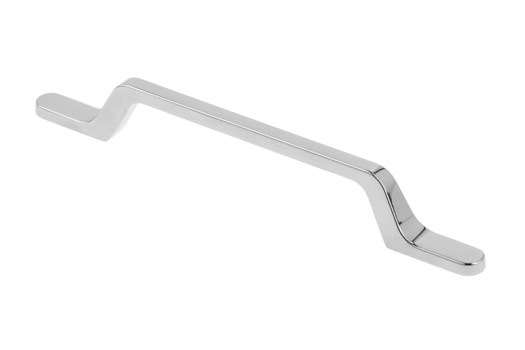 Zamak handle FLAVIO C=128 mm chrome