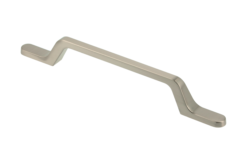 Zamak handle FLAVIO C=128 mm inox
