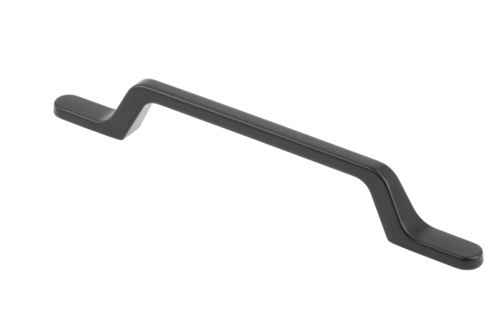 Zamak handle FLAVIO C=128 mm black matt